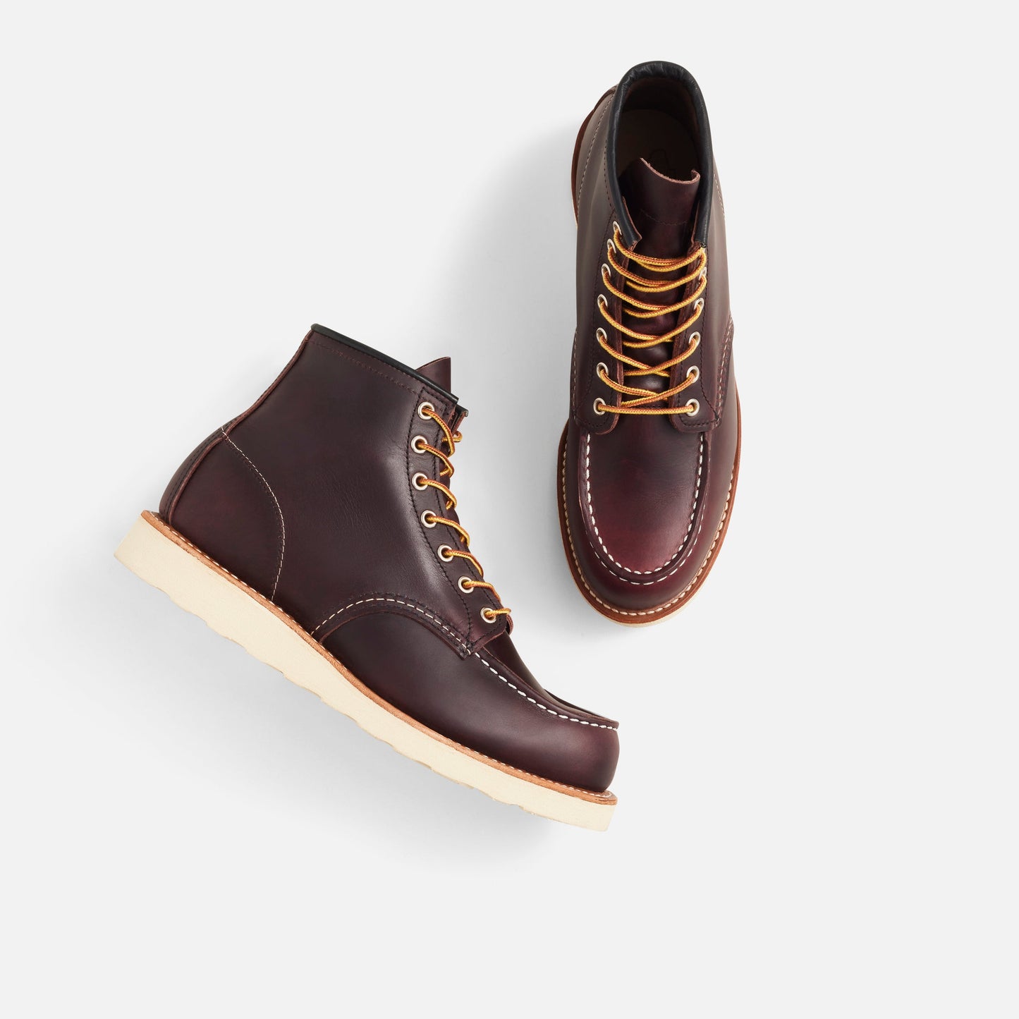 Classic Black Cherry Moc Toe Boots