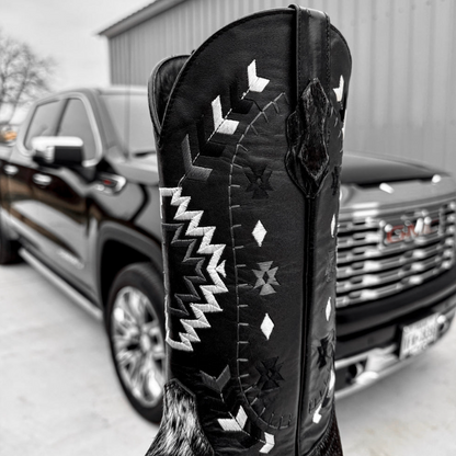 Premium Cowhide Boots – Square Toe
